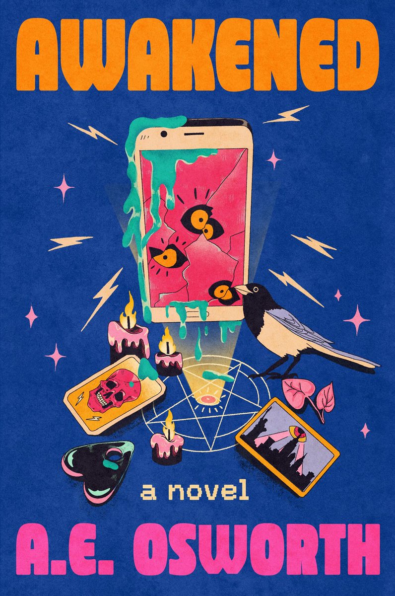 fine_plan's tweet photo. Osworth's AWAKENED features a found family of trans witches coming up to against sentient AI with unclear motivations. This was so queer and wonderful and everyone should read it. 😀 #ewgc https://t.co/4dw27oBuPl