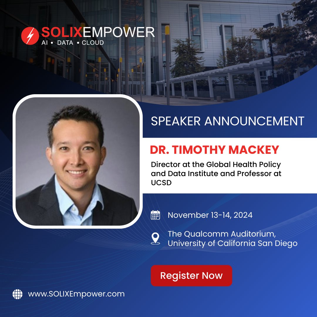 Tim Mackey Message 🎤 SPEAKER ANNOUNCEMENT We’re excited to introduce Dr. Timothy Mackey ...