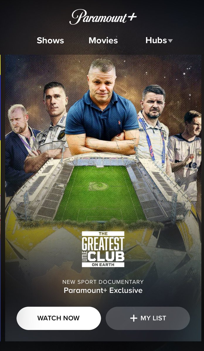 Next movie night put this one on. It's a great insight into the behind the scenes of a sports club. I can't ever bag out people crying on reality TV anymore 🤦‍♂️