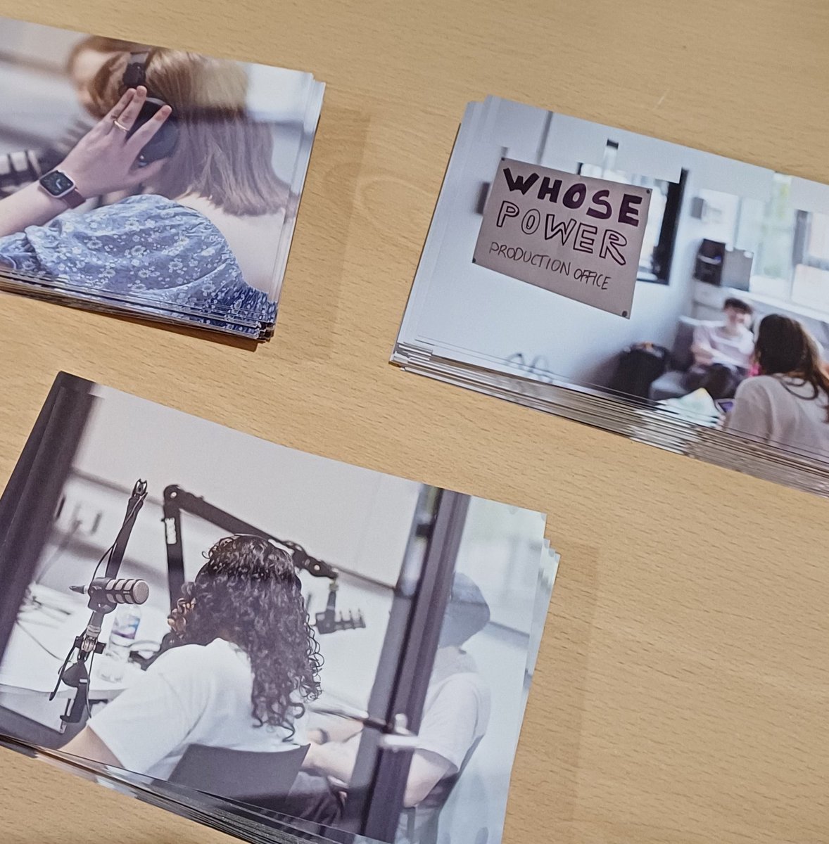 Must remember not to incl my shadow in photos but we were super excited to share these postcards that highlight our podcast and show <a href="/_andy_lord_/">andy lord</a> wonderful photos. Remember, if you want to hear the group speak about power our podcast is available now whosepower.podbean.com