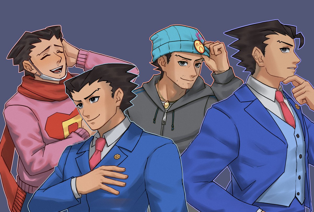 Skeymenix's tweet photo. Every Phoenix appearance :)
#PhoenixWright #AceAttorney https://t.co/j7s405fVVi