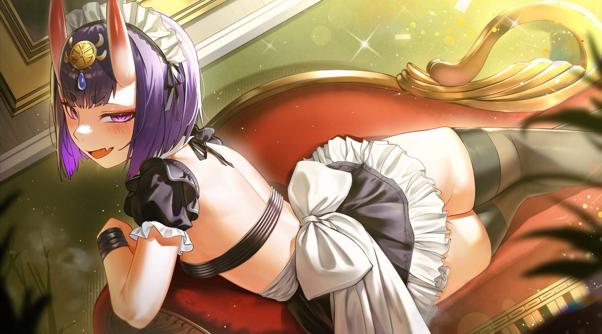 Waligner's tweet photo. Shuten Douji Maid 💜

#酒呑童子 #fgo
#FateGrandOrder #FateGO https://t.co/LT5NrCOpzZ