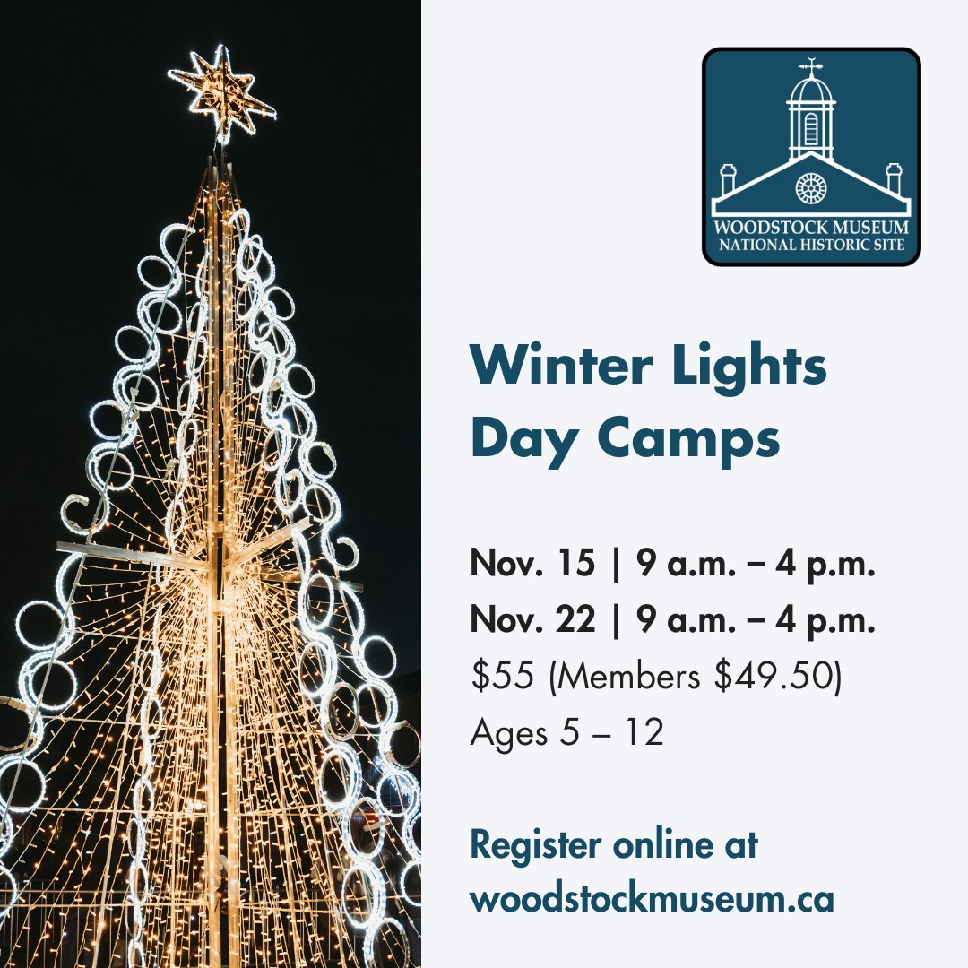 It’s so bright you’ll have to wear shades! 😎 Register now for our Winter Lights Day Camps on Friday, Nov. 15 or Friday, Nov. 22: bit.ly/3YA9ANn

Learn about how our eyes see light, old timey cameras and why so many festivals this time of year involve lights!