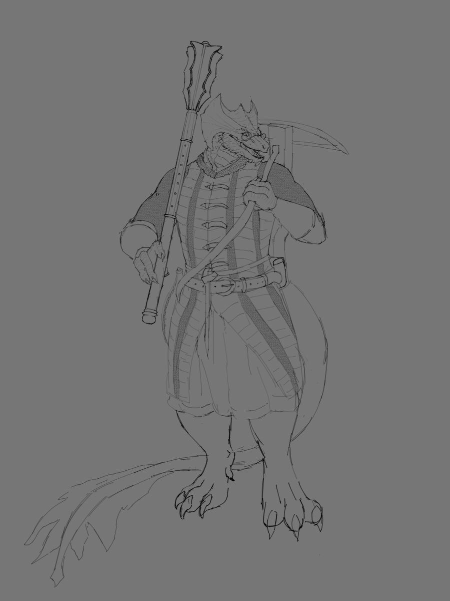 Wip of an character iam going to be playing in a DnD campain.
Hope you all have an nice day ^M^