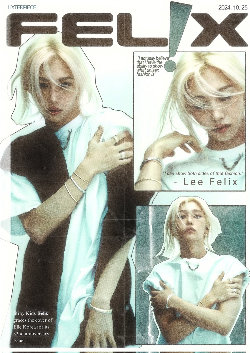 felix for elle korea ✧*̣̩⋆̩☽⋆゜
