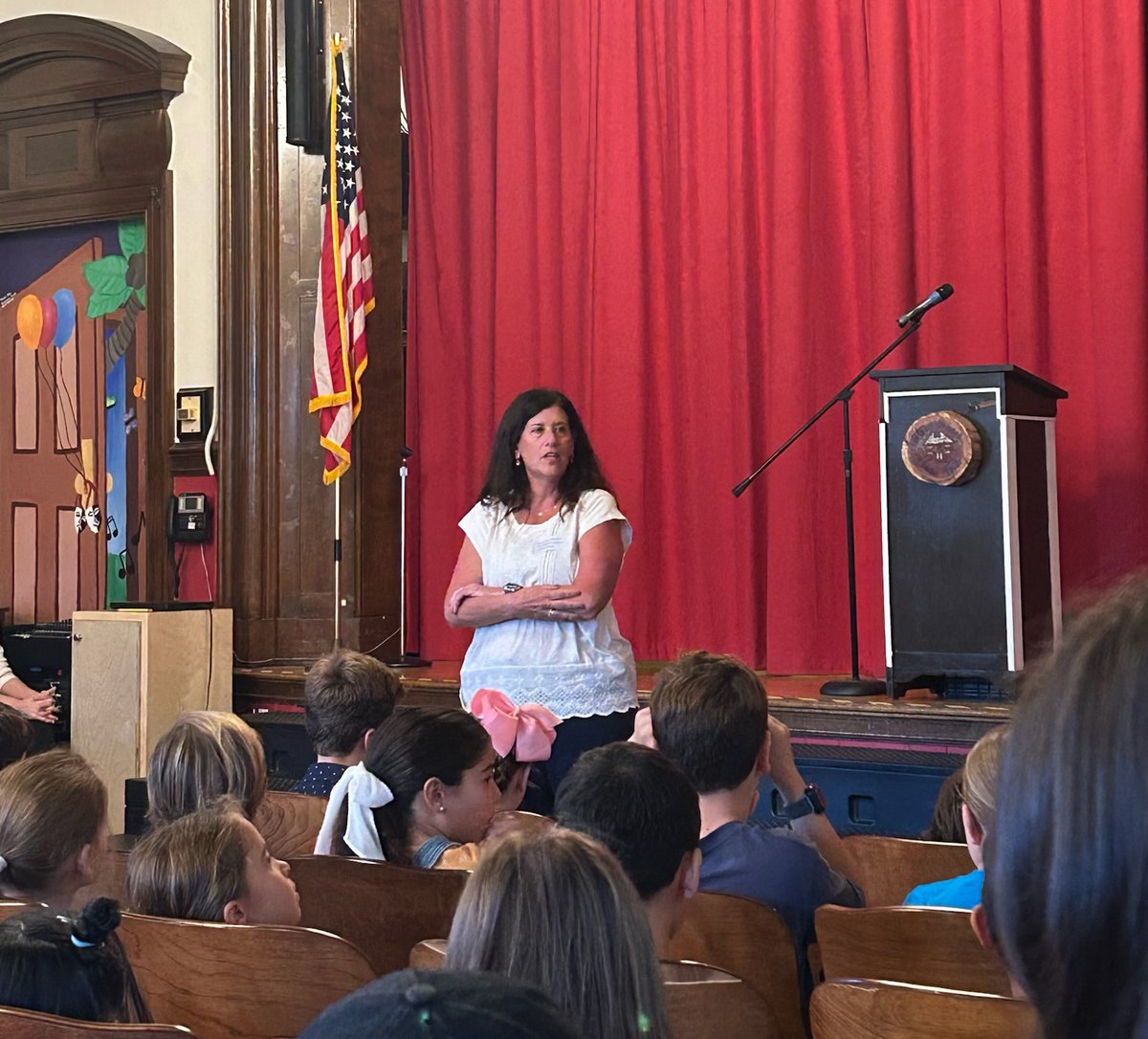 VillageRVC's tweet photo. Dep Mayor Baxley was excited to witness the democratic process at Wilson Elementary School this morning. Dep Mayor Baxley spoke with students prior to the candidates running for Student Government delivering their speeches. Good luck to all the candidates!  #AroundRVC https://t.co/eVIVIkriN2