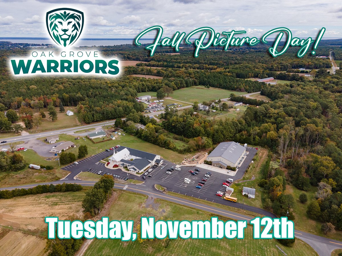 Oak Grove Christian Academy Fall Photos are next week!  

Don't wait, order now at keepsakeimages.net

#NNK #NNKPhotographer #PPACertified #Photographer #ProfessionalPhotographer #HighlanderStudios #OGCA #OakGroveVA #Montross #Westmoreland