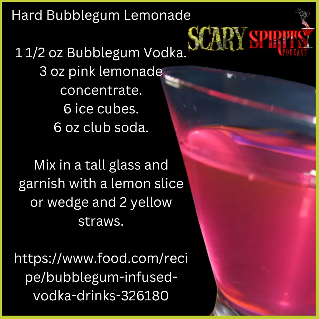 ScarySpiritsPod's tweet photo. Where did all of Rowdy Roddy Piper's bubblegum go in They Live?  Maybe we used it for Hard Bubblegum Lemonade.  Maybe...
https://t.co/jayLnfBvmL
#scaryspiritspodcast
#horror
#horrormovies
#horrorfilms
#horrormoviepodcast
#moviereviews
#moviereviewsandbooze
#freecocktailrecipes https://t.co/MnB7SgCBxN