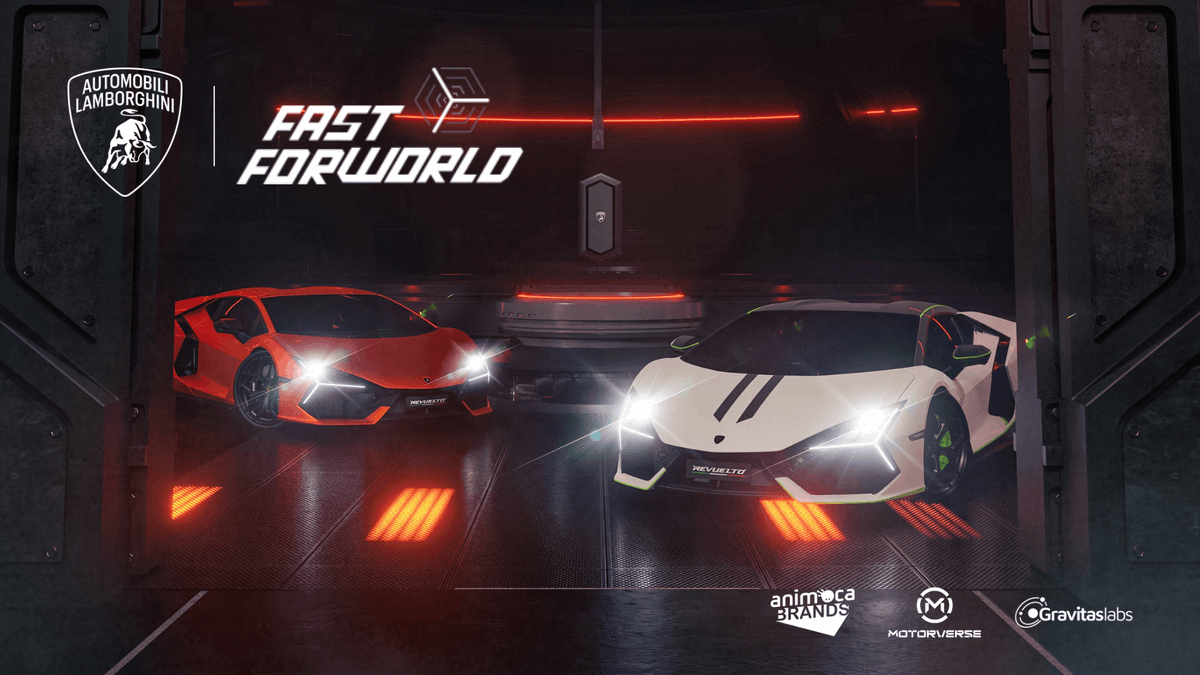 base's tweet photo. 🔵 𝗢𝗡𝗖𝗛𝗔𝗜𝗡 𝗗𝗔𝗜𝗟𝗬 🔵

@Lamborghini is creating Fast ForWorld, an immersive hub for motorsport enthusiasts

Mint a Revuelto and get ready to take it across @TheMotorverse games like REVV Racing and Torque Drift 2

https://t.co/aptwohpOca https://t.co/EZuj1xmRVr