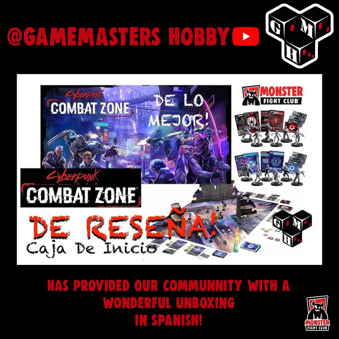 MonsterFight31's tweet photo. Hey there, Choombas! Gamemasters Hobby is a fantastic channel for our Spanish-speaking community to follow if they would like to learn more about Cyberpunk RED: Combat Zone. Gamemasters Hobby has started with an unboxing but plans to provide a series of battle reports and an upcoming rules tutorial you won't want to miss.

You can watch the unboxing here: https://t.co/gUgeGbLtXb
.
.
.
.
.
.
.
#monsterfightclub #rtalsoriangames #tabletopgaming #tabletopminiatures #cyberpunk #combatzone #latinogamer  #latinogamers #cyberpunk2045 #cyberpunkredcombatzone #gamingcommunity #cyberpunkgame #cyberpunkedgerunners #cyberpunk2020 #youtube #youtubechannel #youtubevideos #youtubegaming #smallyoutubersupport #youtubemexico
