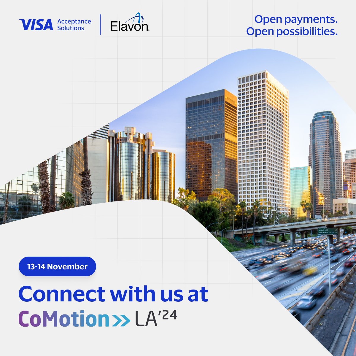 VisaAcceptance's tweet image. Can’t wait to connect with everyone at #CoMotion LA '24. Don’t miss our panel in partnership with @elavon, 11/14 at 11am PST on the mainstage where we'll be talking about all things #urbanmobility #transit tech.

Register today! vi.sa/3Ck3f14

#VisaAcceptanceSolutions