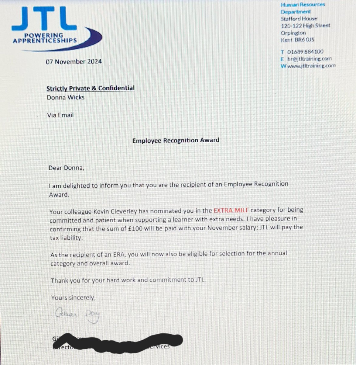 DondonWicks's tweet image. @JTLTraining #Award #Learnersupport Oh my goodness 
Overwhelmed to have received this for the job I love &amp;amp; the apprentices I support 💙