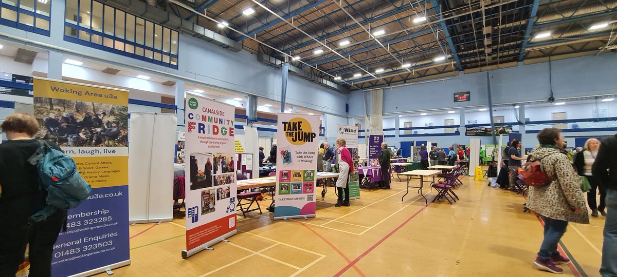 Great day at Woking #voluntarysectorfair! Lots of interest in what we’re doing + networking with other community groups, inc. <a href="/CATALYSTethos/">Catalyst Support</a> <a href="/FareShareUK/">FareShare</a> <a href="/FoodWiseTLC/">FoodWise TLC</a> <a href="/WokingFoodbank/">Woking Foodbank</a> <a href="/YorkRoadProject/">York Road Project</a> as well as @surreycountycouncil <a href="/wokingcouncil/">Woking Council</a>, <a href="/forster_will/">Will Forster</a> &amp; <a href="/wokingmayor/">@wokingmayor</a>