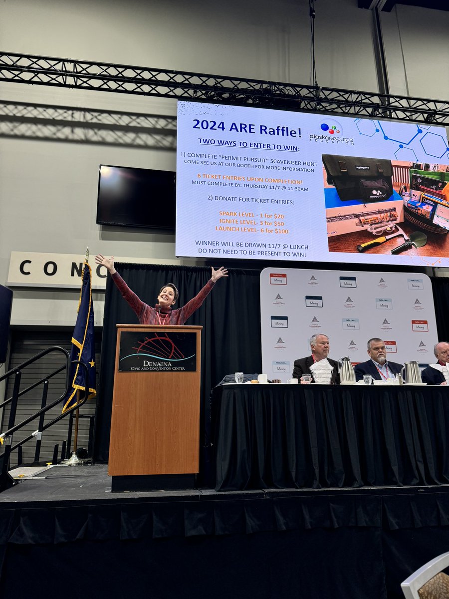 I love <a href="/AlaskaMiners/">Alaska Miners</a>, I love their convention, and I LOVE their board President Lorali Simon!  #AMA2024