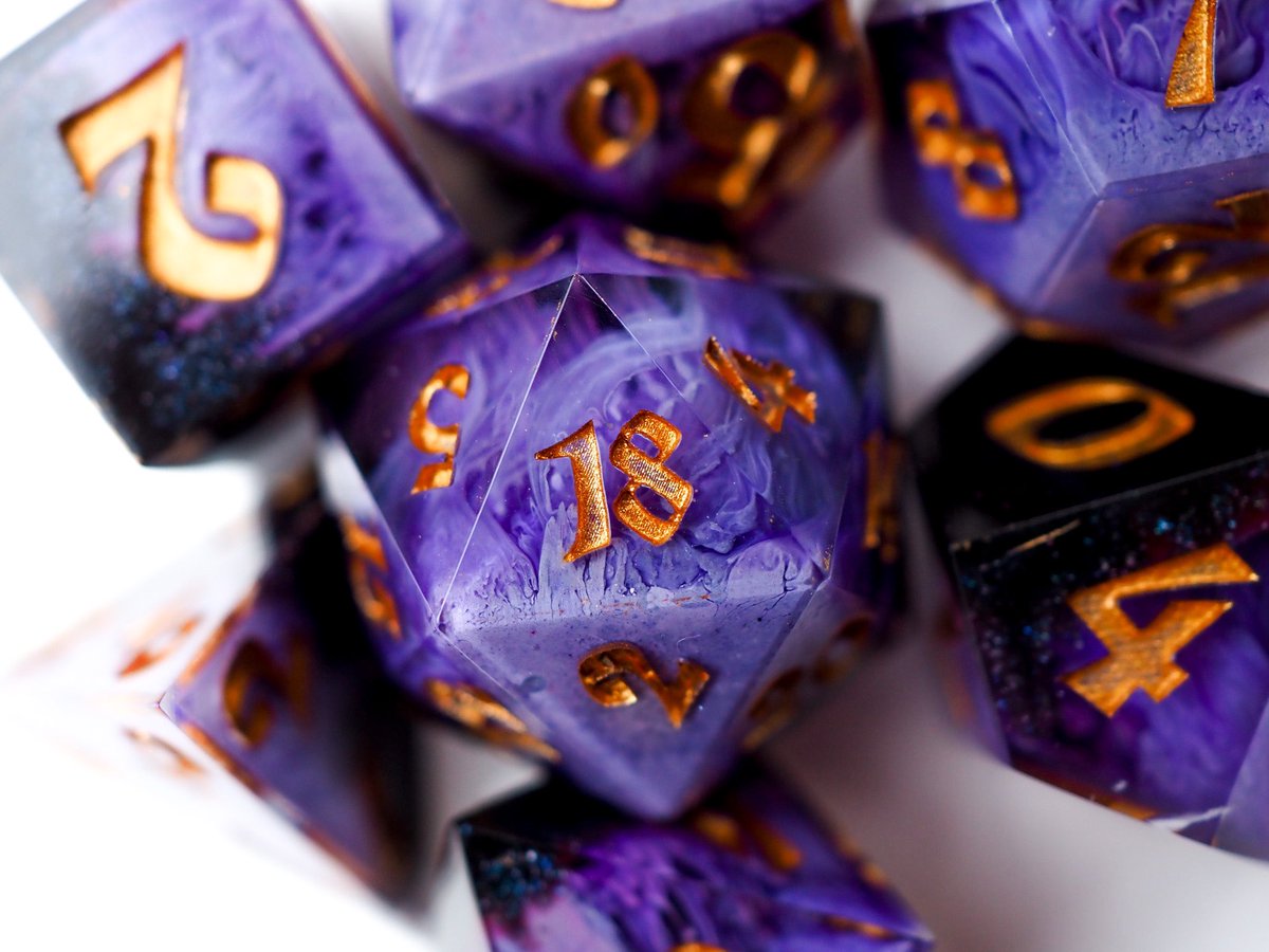 merlinsdices's tweet photo. I didn’t show you here my new designs🩵😍  I hope you like them💫 #dice #resindice #handmade #handmadedice https://t.co/aS5qKr3L8r