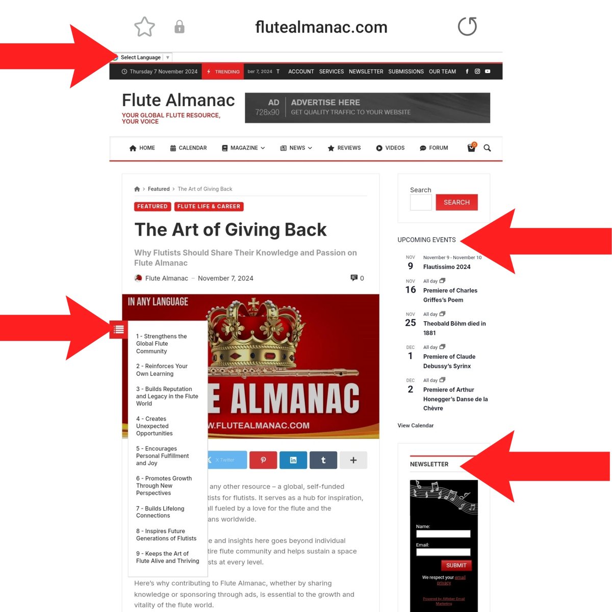 The Art of Giving Back - Why Flutists Should Share Their Knowledge and Passion on Flute Almanac

flutealmanac.com/the-art-of-giv… 

#flutealmanac #flutecommunity #flute #flutist #flutelove #fluteplayer #giveback