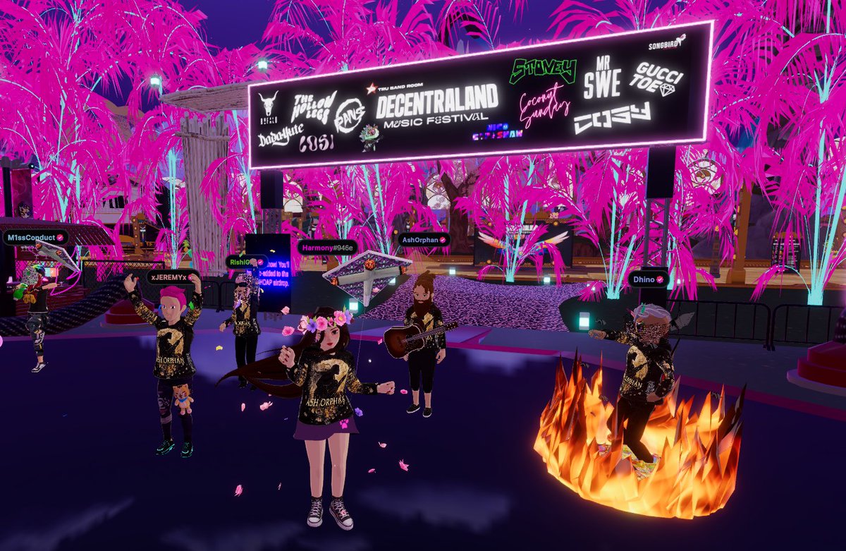 Harmony (@laurenceurbani2) on Twitter photo The AshOrphan concerthas started at TRU Stage <a href="/decentraland/">Decentraland</a> <a href="/Uniquehorns_nft/">TRUs - The Rocking Uniquehorns NFT</a> <a href="/AshOrphan/">๐๐๐ต โป ๐ข๐ฟ๐ฝ๐ต๐ฎ๐ป</a> <a href="/DCLMETATIGER/">-METATIGER- ๐ฉ๐ช</a> <a href="/Rishi10561916/">RishiGirl</a> <a href="/teenybod/">ShelleyVan.eth | #NFTNYC2024 Speakerโ๏ธ๐</a> <a href="/o0maska0o/">Maska</a> <a href="/Mauhetti_/">Mauhetti</a> <a href="/Decentralized44/">Kairos</a> <a href="/FredarmeDCL/">Fredarme ๐งโโ๏ธ</a> The AshOrphan concerthas started at TRU Stage <a href="/decentraland/">Decentraland</a> <a href="/Uniquehorns_nft/">TRUs - The Rocking Uniquehorns NFT</a> <a href="/AshOrphan/">๐๐๐ต โป ๐ข๐ฟ๐ฝ๐ต๐ฎ๐ป</a> <a href="/DCLMETATIGER/">-METATIGER- ๐ฉ๐ช</a> <a href="/Rishi10561916/">RishiGirl</a> <a href="/teenybod/">ShelleyVan.eth | #NFTNYC2024 Speakerโ๏ธ๐</a> <a href="/o0maska0o/">Maska</a> <a href="/Mauhetti_/">Mauhetti</a> <a href="/Decentralized44/">Kairos</a> <a href="/FredarmeDCL/">Fredarme ๐งโโ๏ธ</a>