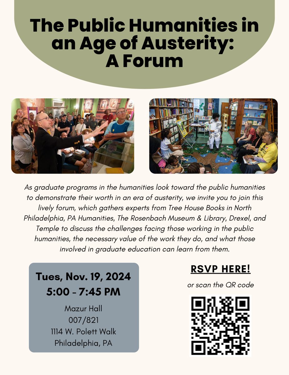 Temple Department of English tweet media