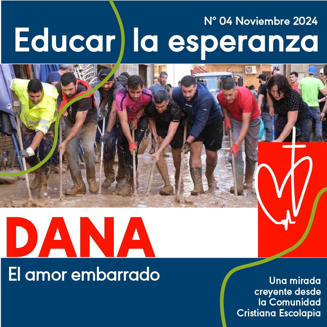 Nuevo mensaje EDUCAR LA ESPERANZA "Dana. El amor embarrado". Lo podéis encontrar y descargar en pastoral.escolapiosemaus.org/educar-la-espe… y lo podéis escuchar en spotifyanchor-web.app.link/e/BdXCslTeAKb