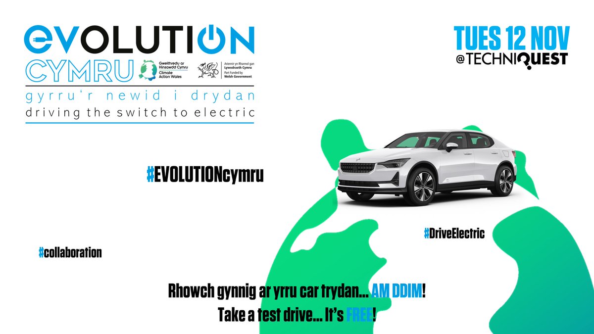 🚗💥 Win a free month EV subscription + £250 to kickstart your eco-journey! Join us at Evolution Cymru on Nov 12 at Techniquest Cardiff for a chance to win. Register 👉 evolutionshow.co.uk/register
 #EVGiveaway #WelshClimateWeek
