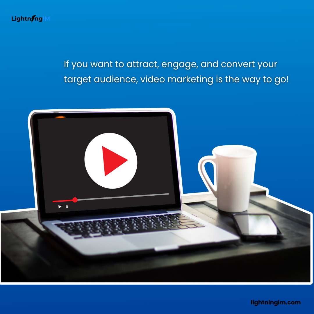 lightningim_com's tweet image. By capturing your audience's attention with video content, you create memorable experiences that are easy to share. Whether it's tutorials, product demos, or testimonials, video gets results! #VideoMarketing #AudienceEngagement #MarketingTips #ConvertWithVideo #ContentMarketing
