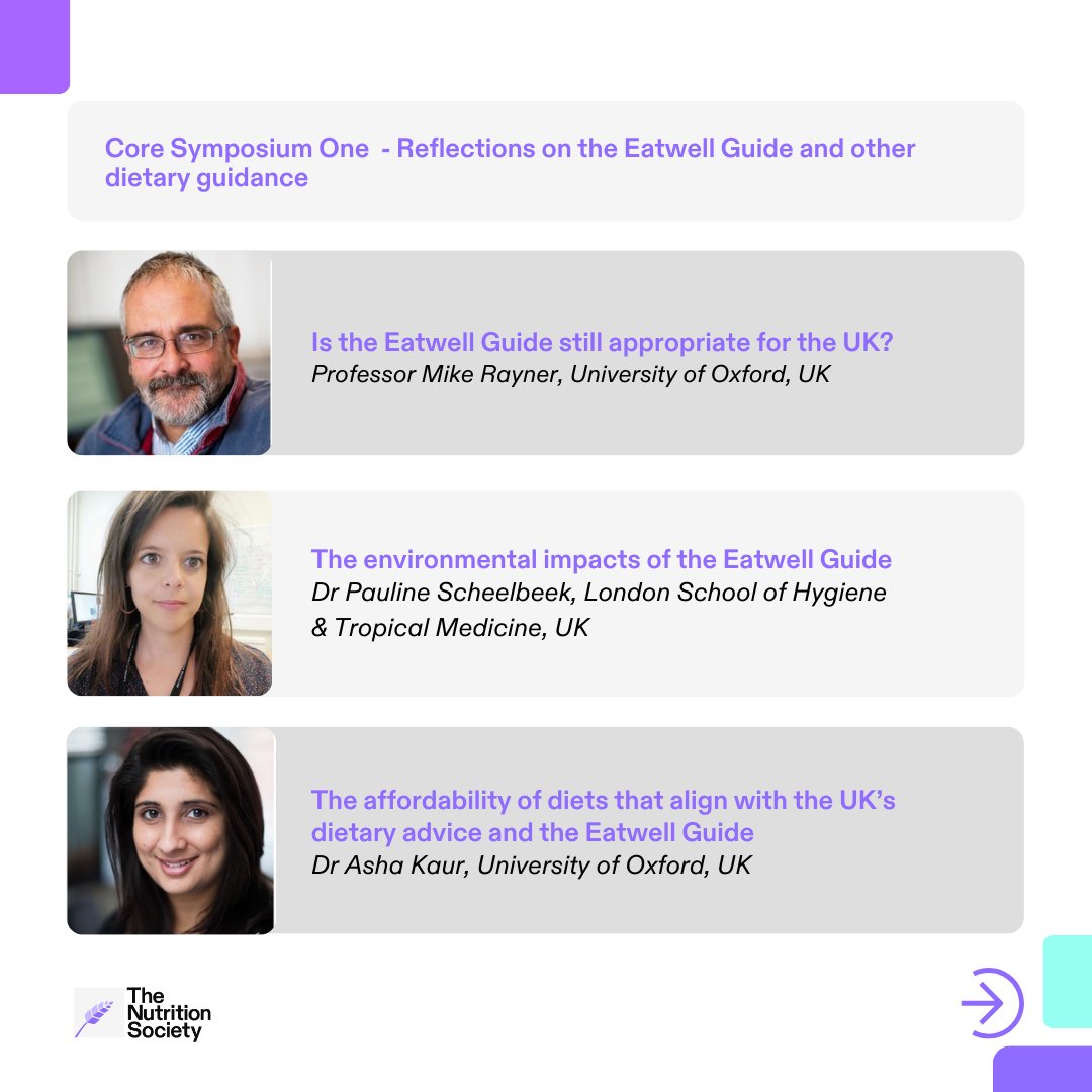NutritionSoc's tweet image. Winter Conference 2025: Symposium One looks at the current #Eatwellguide and other #dietaryguides. The full programme is available on our website.

📅21-22 January 2025
📍London.

Register now. bit.ly/4d7UtAR  

#nutrition