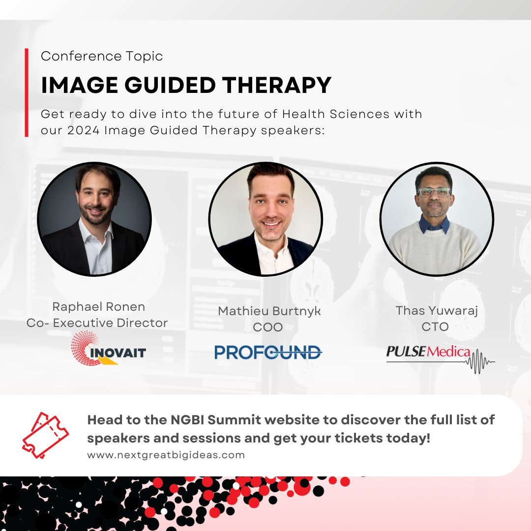 NGBiLab 🇨🇦 (@ngbilab) on Twitter photo Revolutionizing #ImageGuidedTherapy in Canada!
Canadian innovations in image-guided therapy are making treatments safer, more precise, & less invasive. Learn more from <a href="/ronen_raphael/">Raphael Ronen</a> - <a href="/INOVAITCanada/">INOVAIT</a>, Mathieu Burtnyk - <a href="/ProfoundMedical/">Profound Medical</a> & <a href="/TazyInTO/">Thas Yuwaraj</a> -PulseMedica at #NGBi2024. Revolutionizing #ImageGuidedTherapy in Canada!
Canadian innovations in image-guided therapy are making treatments safer, more precise, & less invasive. Learn more from <a href="/ronen_raphael/">Raphael Ronen</a> - <a href="/INOVAITCanada/">INOVAIT</a>, Mathieu Burtnyk - <a href="/ProfoundMedical/">Profound Medical</a> & <a href="/TazyInTO/">Thas Yuwaraj</a> -PulseMedica at #NGBi2024.