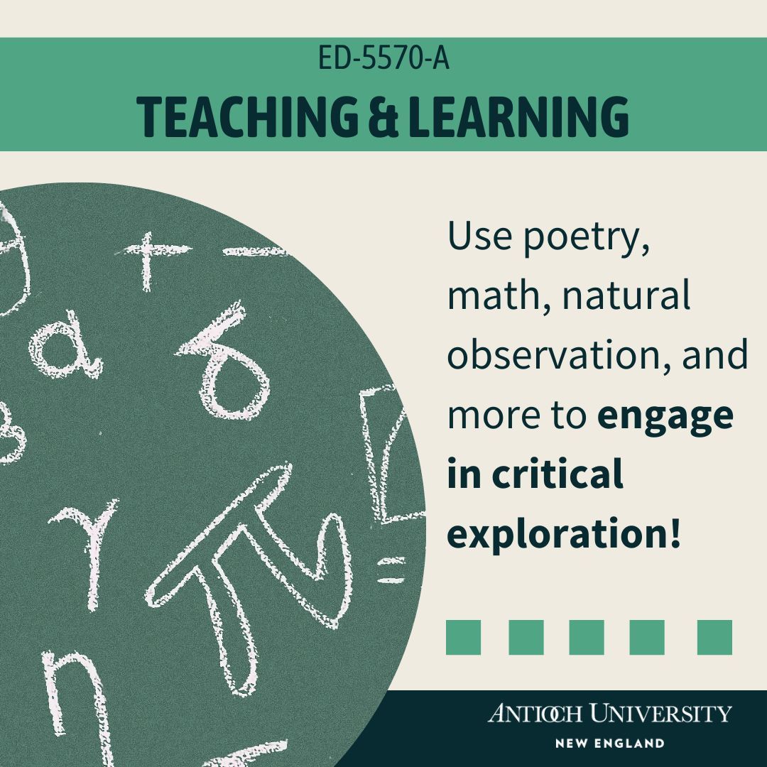 This class is your chance to really investigate the foundations of teaching and learning! 

Stay tuned, registration for new students will open on November 13th!

#transformativeeducation #teachertwitter #edutwitter #AUNE #education @antiochu