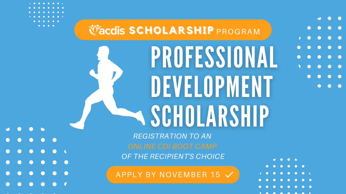 The Professional Development Scholarship is designed to help further a CDI professional's knowledge into more specialized areas of interest. To learn more about this scholarship and the requirements to apply, click here: hubs.la/Q02W_4M70