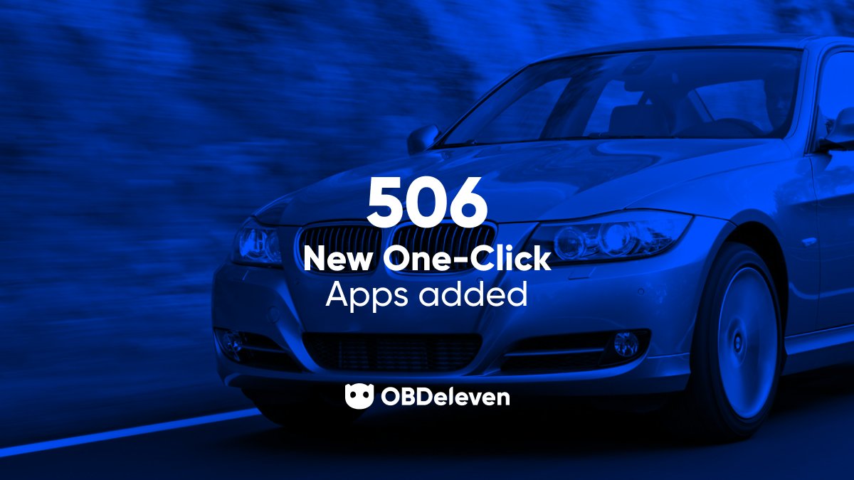 OBDeleven's tweet image. Discover the latest OBDeleven One-Click Apps to easily customize your Volkswagen Group, BMW Group, or Toyota Group cars 🚙

Personalize your drive with just a tap, from hidden features to tailored settings. Explore what&apos;s new 🔗 l8r.it/nBGa 

#OBDeleven #OneClickApps