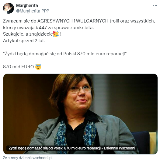 HanterPoen's tweet photo. ŻYDOSTWO co ciekawe? czasowo przestało atakować Polskę ,bo israel musi się ewakuować-ŻYDY🇮🇱CHCĄ DO POLSKI-sami piszą na swoich forach int.Tak samo jak ortodoksi na manifestacjach #udają-sprzeciw ludobójstwu w Palestynie. Stara żydowska metoda odwracania uwagi od #Stop447-rozczeń. https://t.co/Ch4RQaVPUn