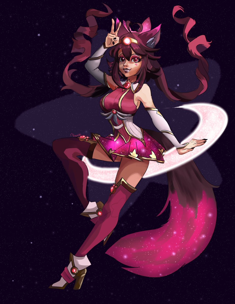 Vixatte's tweet photo. Red (Pink) Star Stellar Io 
#Paladinsart #paladins #paladinsgame #paladinsfanart https://t.co/3BP4dyQ6n7
