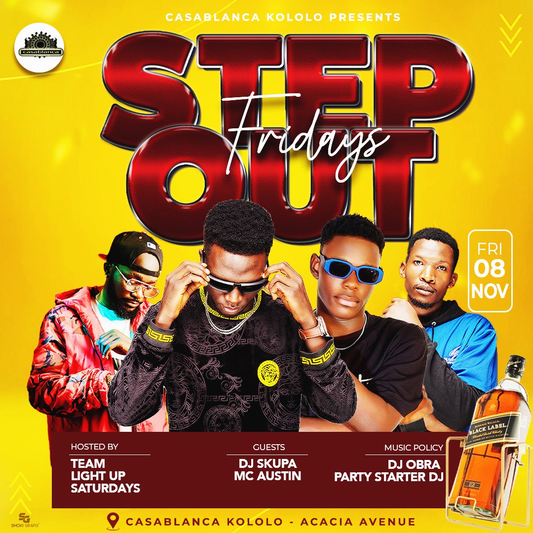 Catch me this Friday <a href="/CasaBlanca_kol/">CasaBlanca</a> We Link Up 🤪 
<a href="/dj_partystarter/">Partystarter</a> <a href="/Deejay_Smoki/">Dj Smoki🔞🇺🇬</a> <a href="/awekobrianmusic/">AWEKO BRIAN</a> <a href="/DjKizoRaz/">Mr Tun up</a> <a href="/DjSlideThru/">Mr Blendz...</a>