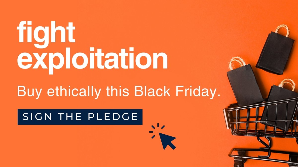 This #BlackFriday, let’s turn the focus from overconsumption to #EthicalShopping. Sign the conscious consumer pledge and reduce the demand for exploitative labour today: bit.ly/black-friday-p…

#BlackFriday2024 #EndLabourExploitation