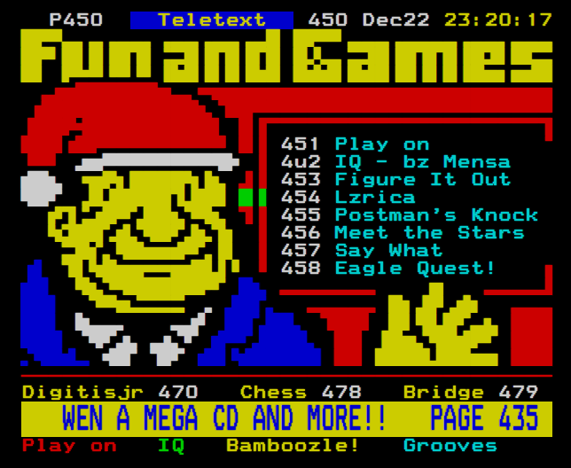 Who remembers Ceefax at Christmas?