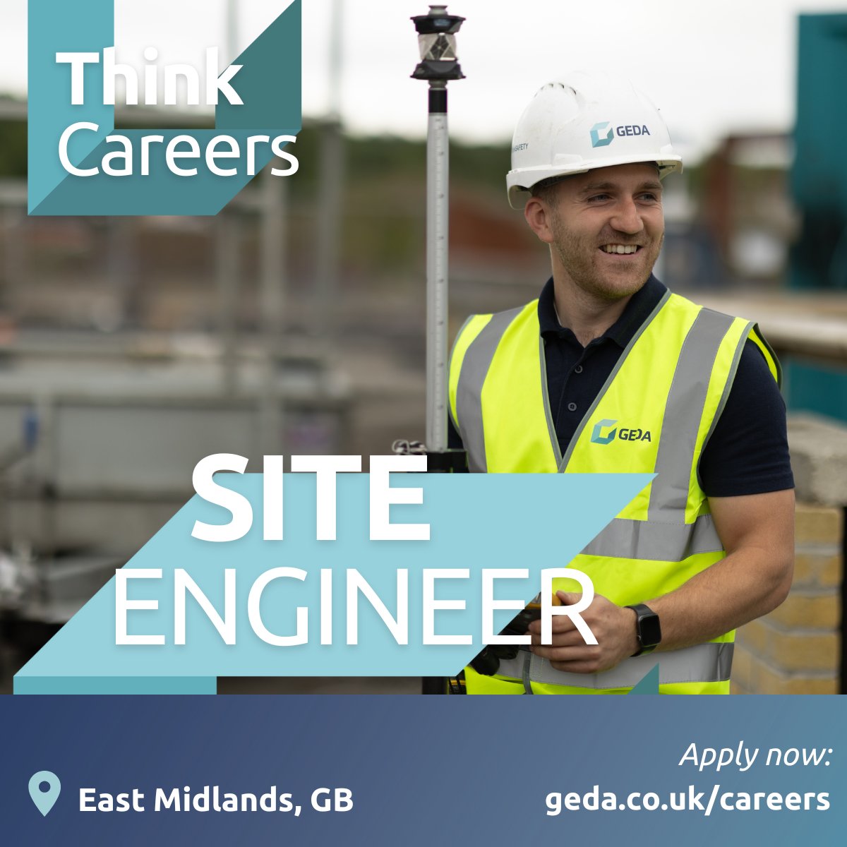 🚧 Join our Team as a Site Engineer📍East Midlands!

At GEDA we offer:

💳Competitive salary/benefits
👨‍⚕️Medical/Life insurance
💰Bonus scheme
👷‍♀️Professional development &amp; Institute Membership
🏆Additional Holidays &amp; Service Awards
⭐️Social Events

Apply: geda.co.uk/job/site-engin…