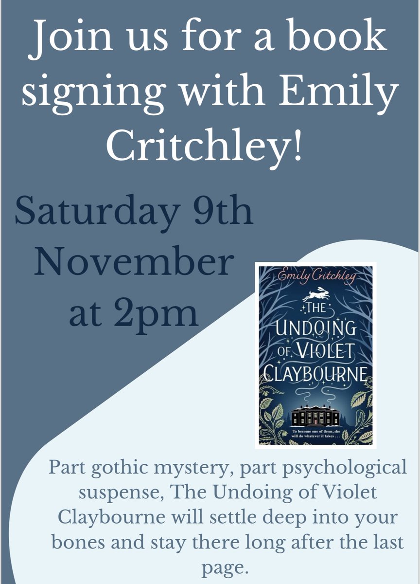 Emily Critchley (@emilymcritchley) on Twitter photo I'll be signing books THIS Saturday, 9th November at Waterstones St Albans, 2-3pm. Do pop along and say hello! <a href="/WaterstoneStAlb/">Waterstones StAlbans 🏳️🌈</a> I'll be signing books THIS Saturday, 9th November at Waterstones St Albans, 2-3pm. Do pop along and say hello! <a href="/WaterstoneStAlb/">Waterstones StAlbans 🏳️🌈</a>
