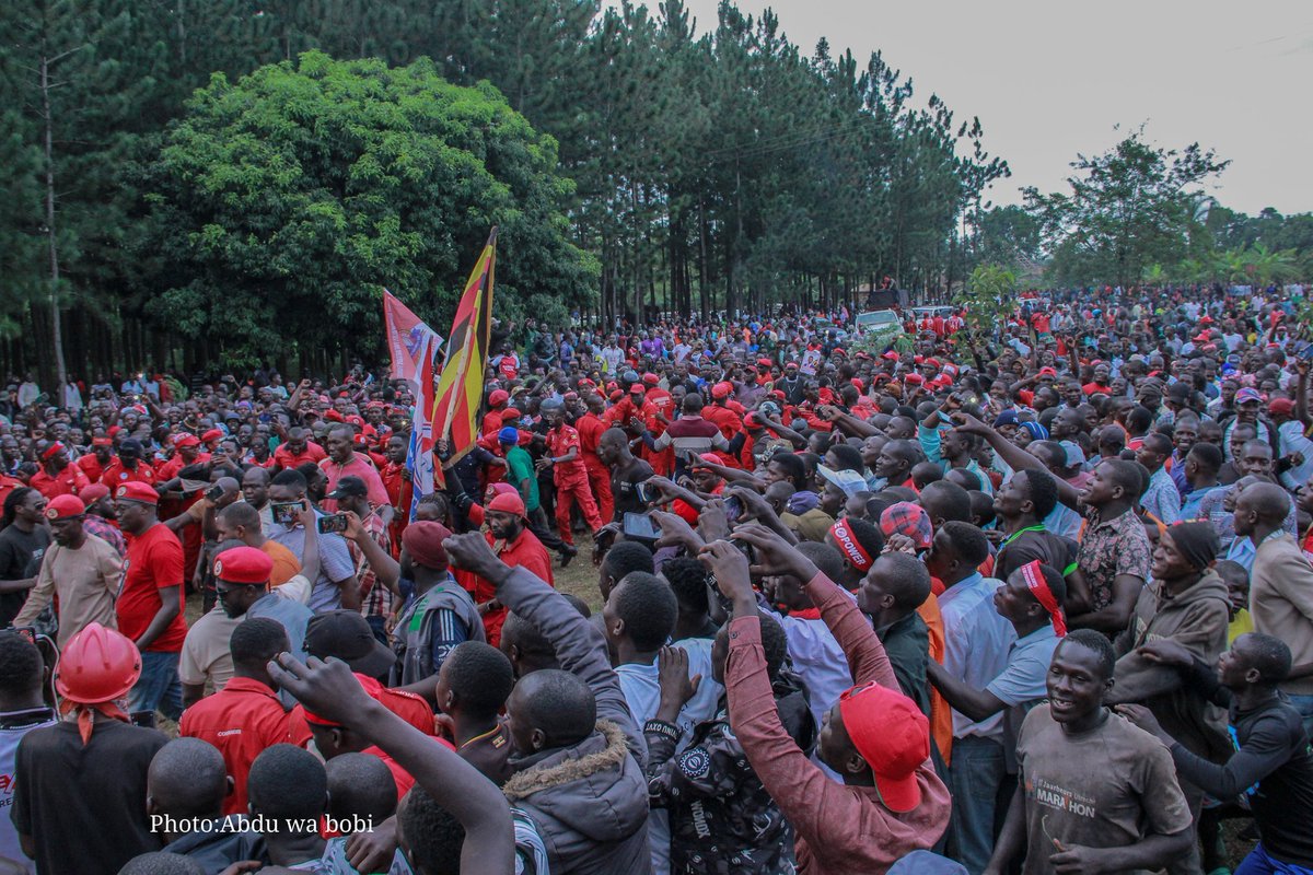 So <a href="/NRMOnline/">NRM Party</a> frogs feel offended every time we post anything about the <a href="/HEBobiwine/">BOBI WINE</a> love!!!!
Well, be scared because we are not about to stop.
Thank you Kamuli
#NUPCountryWideTour