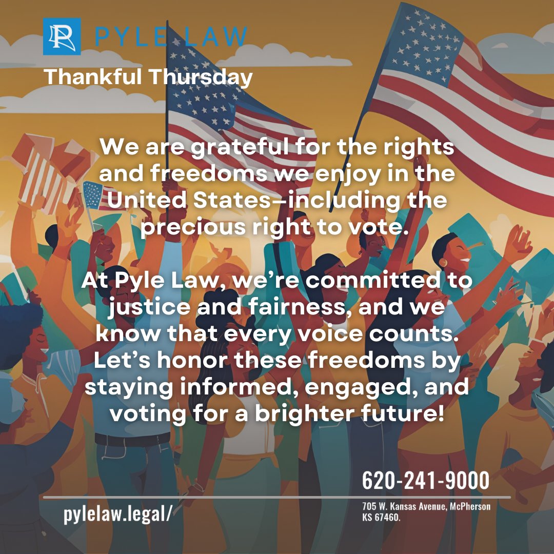 Let’s honor them by making our voices heard! 🇺🇸🗳️ 

#ThankfulThursday #RightToVote