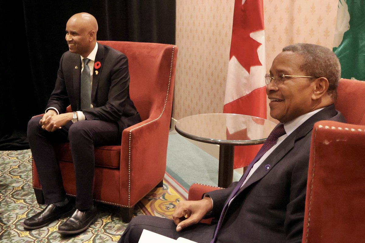 Ahmed Hussen (@honahmedhussen) on Twitter photo Strengthening education through the power of nutrition!
Productive meeting with H.E. <a href="/jmkikwete/">Jakaya Kikwete</a> on Canada’s commitment to the Global Partnership for Education. We discussed integrating nutrition to boost success and innovative financing to tackle global education challenges. Strengthening education through the power of nutrition!
Productive meeting with H.E. <a href="/jmkikwete/">Jakaya Kikwete</a> on Canada’s commitment to the Global Partnership for Education. We discussed integrating nutrition to boost success and innovative financing to tackle global education challenges.