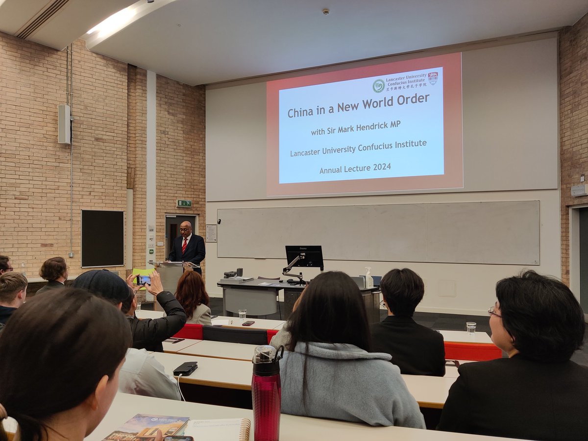 Derek Hird (@derekjhird) on Twitter photo Sir Mark Hendrick MP hopeful that a more positive, pragmatic, collaborative relationship can be developed between the UK and China <a href="/Lancaster_CI/">Lancaster University Confucius Institute</a> Annual Lecture 2024. <a href="/globalaffairslu/">School of Global Affairs at Lancaster University</a> <a href="/LancasterUni/">Lancaster University</a> Sir Mark Hendrick MP hopeful that a more positive, pragmatic, collaborative relationship can be developed between the UK and China <a href="/Lancaster_CI/">Lancaster University Confucius Institute</a> Annual Lecture 2024. <a href="/globalaffairslu/">School of Global Affairs at Lancaster University</a> <a href="/LancasterUni/">Lancaster University</a>