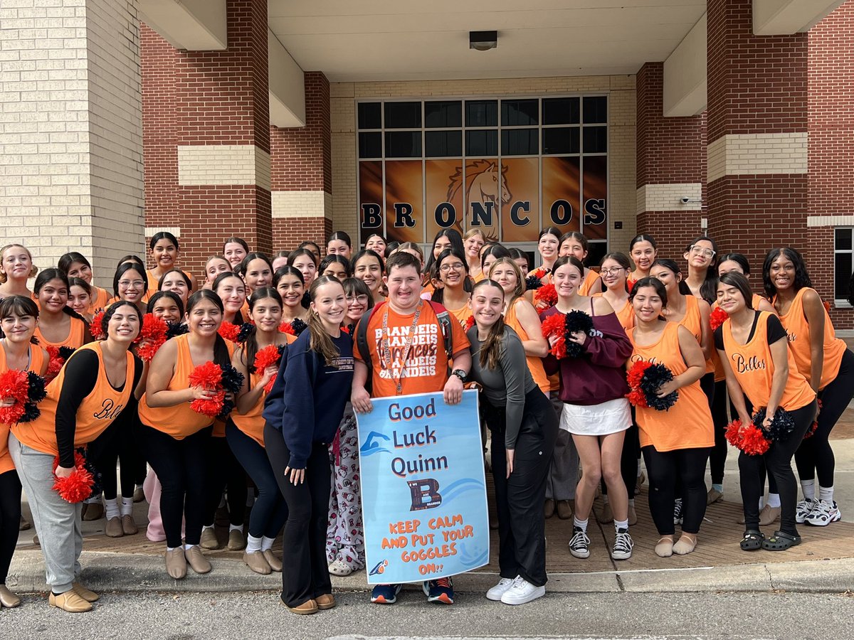 NISDBrandeis's tweet image. 🗣️Hey, Bronco Country!! Help us wish 💙Quinn🧡best of luck as he competes at the 2024 USADSS &amp;amp; AWL Open National Swimming Championships🏊🏼‍♂️in Florida this weekend!! Bronco Country is behind you, Quinn🏆!!
#BrandeisProud #RepTheB #BTheBrand #AlwaysReppin @danaperry73