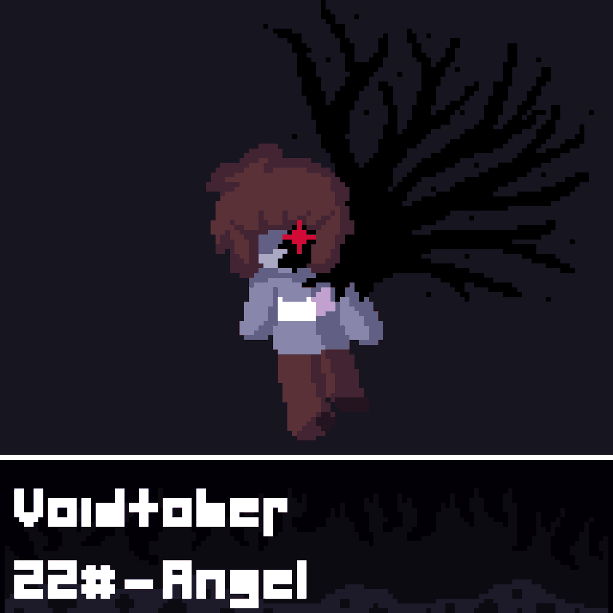 PixelCharalex's tweet photo. VoidTober Drawings from 21-24! #halloween2024 #inktober2024 #undertale #DELTARUNE #pixelartist #chara https://t.co/AatiGubVZX