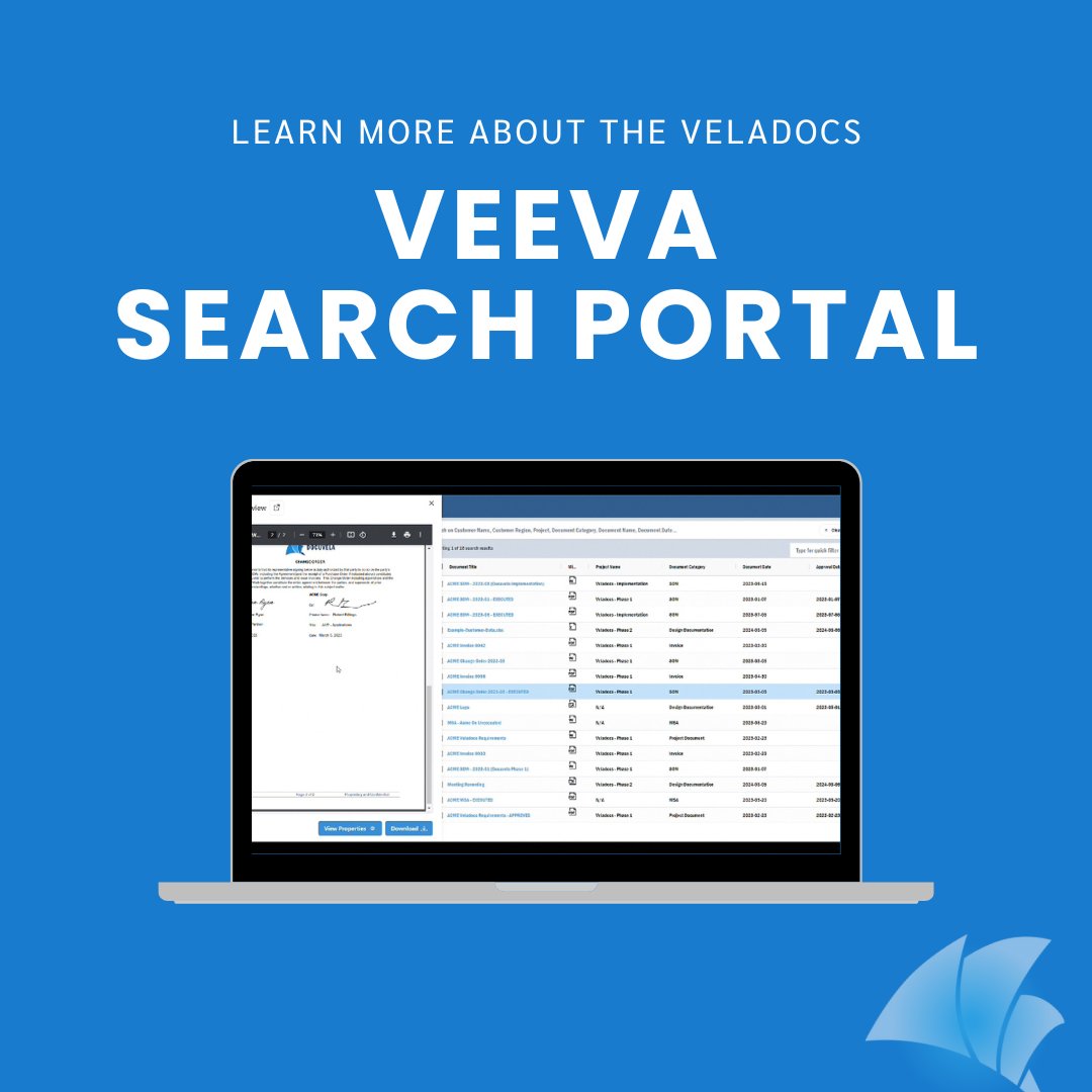 docuvela's tweet image. We are thrilled to introduce Veladocs Search Portal for Veeva! 🚀 Enhance Veeva with cutting-edge technology and seamless integration. Stay ahead of the game with the latest search and content services! 
docuvela.com/veladocs-veeva…
#Veladocs #Veeva #ECM #Innovation