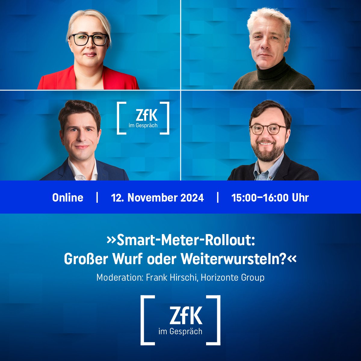 ZfK_de's tweet image. Es ist vorbei mit der #Ampel. Das gilt nicht für den #SmartMeterRollout. Unklar aber: Wie geht es weiter mit der Neufassung des #Messstellenbetriebsgesetz? Und wo gibt es noch Nachbesserungsbedarf?

Hier kostenlos anmelden: eu1.hubs.ly/H0dyM8L0

#ZfKimGespräch #OnlineDebatte