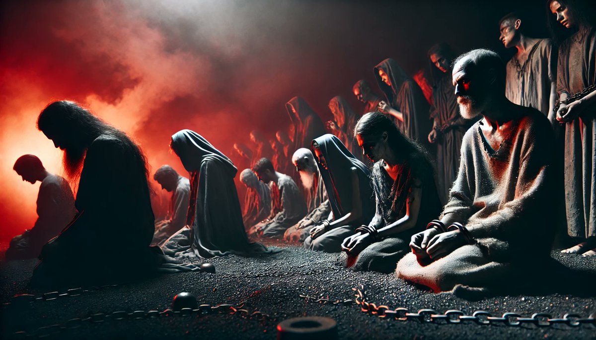 يوم القيامة،  حال الكافرين حسب وصف الذكاء الاصطناعي 
هوه يوم شديد الهول، حيث يواجهون عذابًا عظيماً ومصيراً مؤلماً. في هذا اليوم، يظهرون في حالة من الخوف والرهبة، ووجوههم مظلمة وكئيبة، تعلوها علامات الحزن والندم. تقف أعينهم في ذهول وتملؤها الحسرة