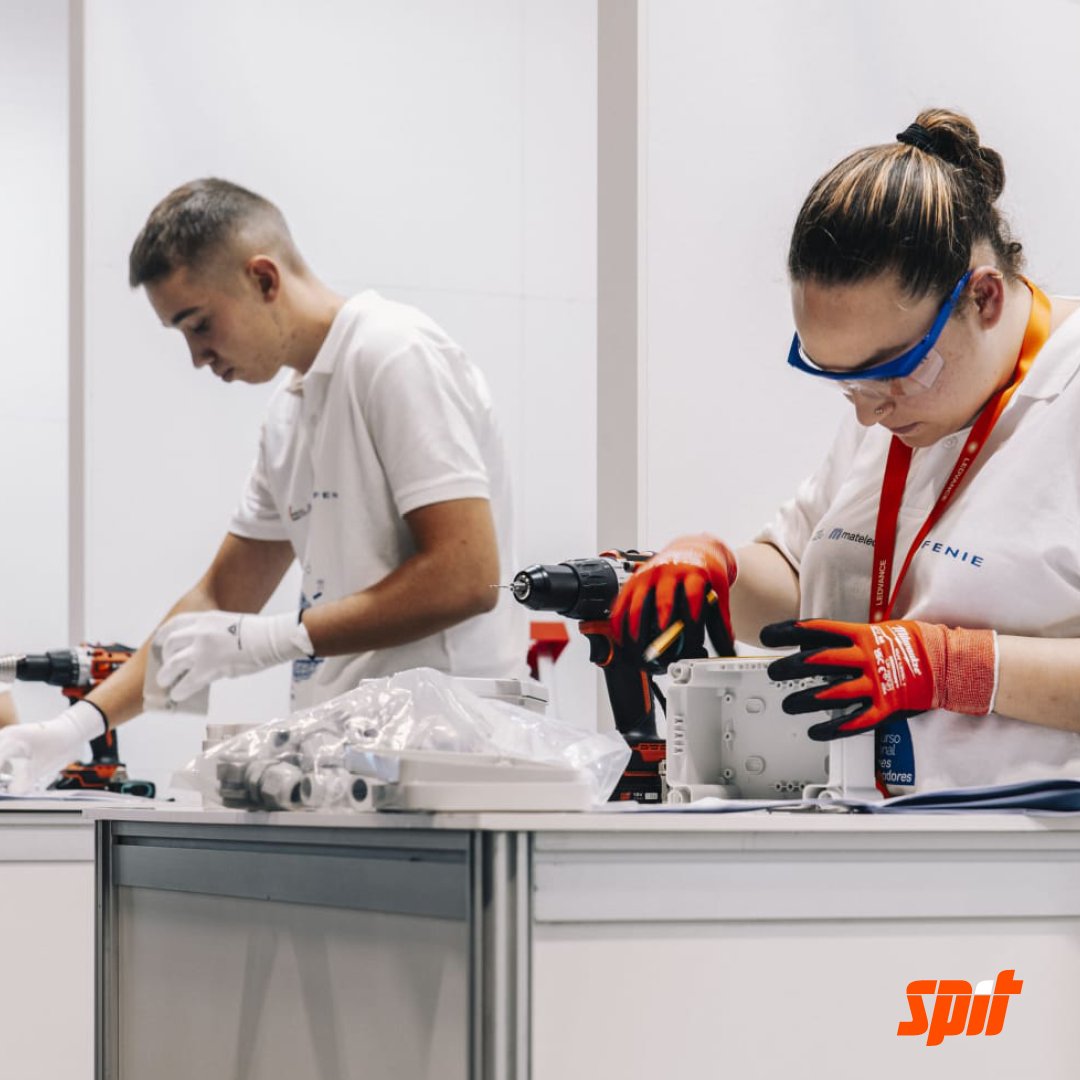 👍Concurs FENIE d'instal·lació elèctrica per a estudiants de formació professional en la fira MATELEC patrocinat per SPIT

#NeverStopBuilding #Spit #feria #matelec2024