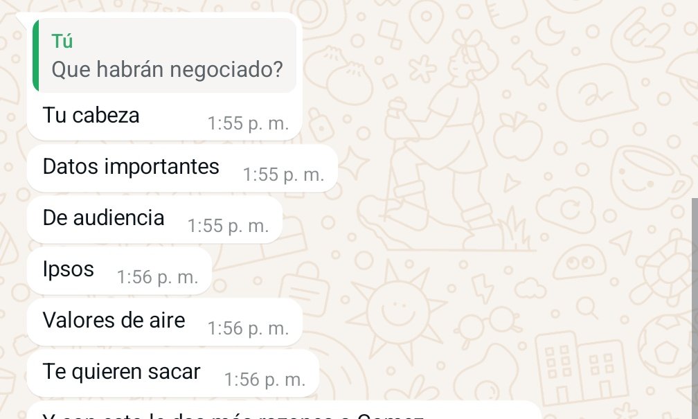 copano's tweet photo. Miren el Chat que se les filtro. VIF Filtros quiere pagar para que salgamos del aire. Y en este país esas cosas como todos sabemos se pueden. https://t.co/hG2PD45vml