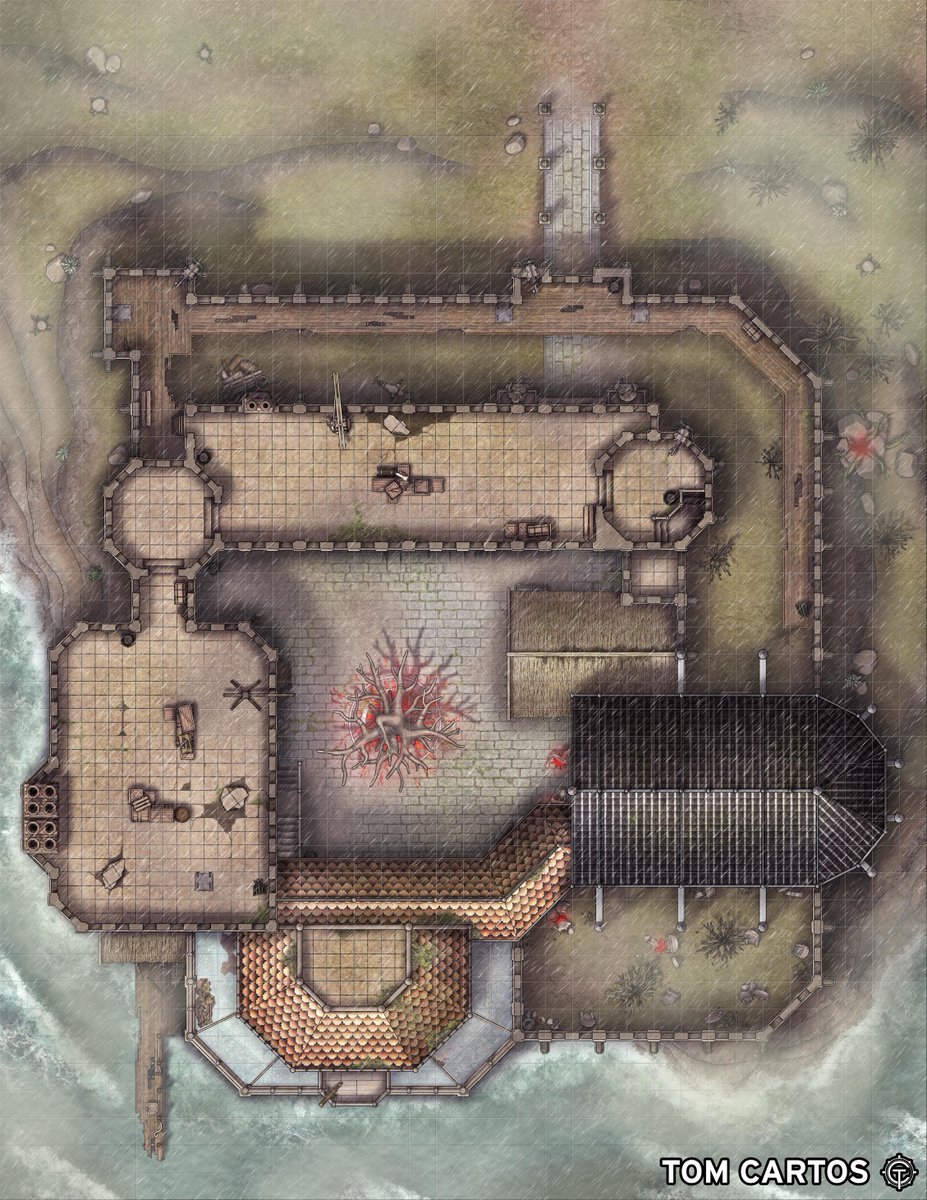 As a reward for their valiant efforts, the adventuring party are awarded a keep just outside the city limits. Its high walls, generous size, and clifftop location make it an ideal home-base for any group of would-be heroes. There is just one small problem, it’s haunted.