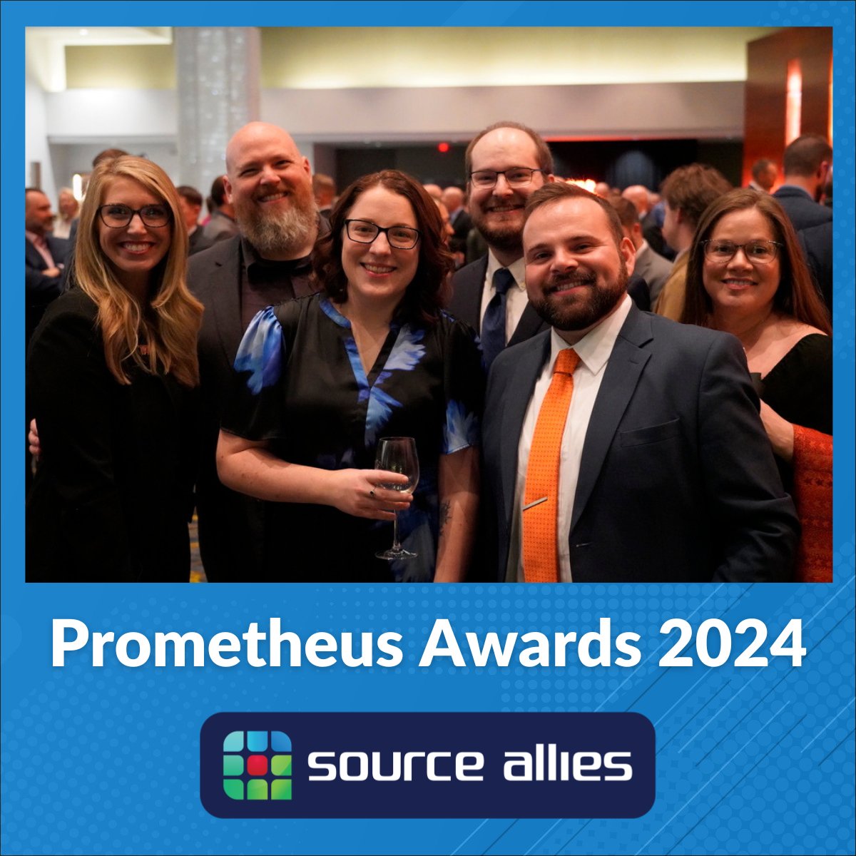 SourceAllies's tweet image. The #2024PrometheusAwards showcased our tech community at its finest, &amp;amp; Source Allies is honored that our fantastic teammates were part of the best company culture category. Huge &quot;Thank you!&quot; to the #TechnologyAssociationofIowa for a great event to celebrate and #UniteIowaTech !